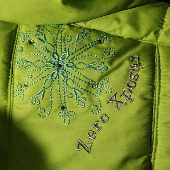 ZeroXposur Girls' Green Coat, Scarf, mittens and Hooded Coat, Size 4T - Zipper - Picture 6 of 12